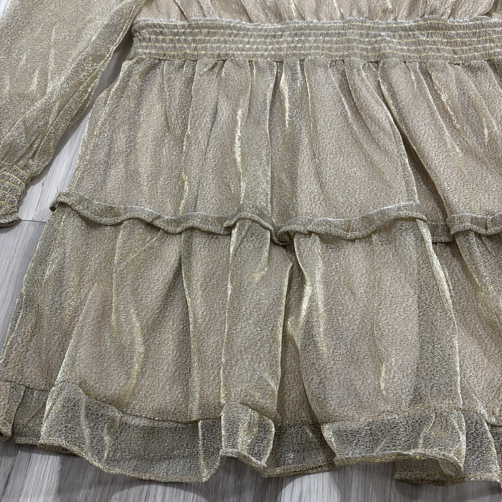 NSR
Emma Floral Print Ruffle Dress In
Tan Dress Size XL NWT - Picture 3 of 11